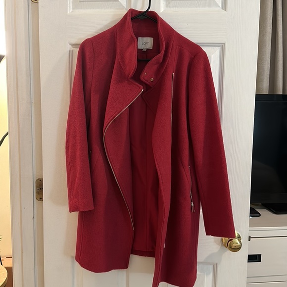 Loft Wool Blend Asymmetrical Jacket - Picture 2 of 6